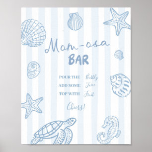 Sea You Soon Baby Shower Mimosa Poster