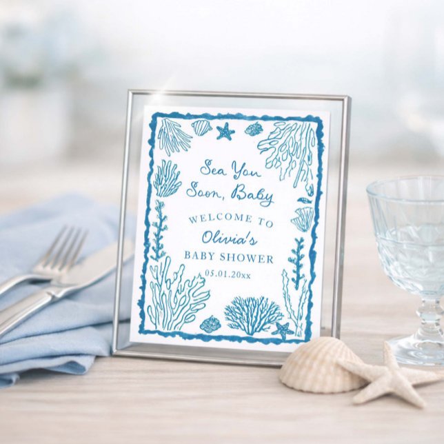 Sea You Soon Baby Shower  Poster (Creator Uploaded)