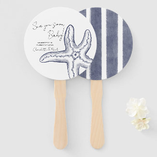 Sea You Soon Baby Shower Set of Fans
