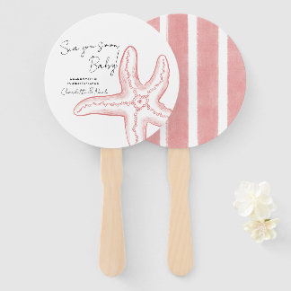 Sea You Soon Baby Shower Set of Fans
