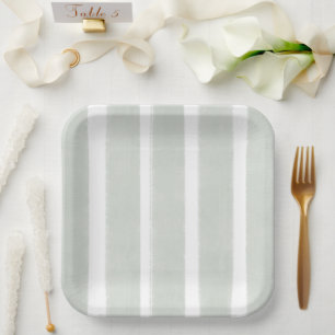 Sea You Soon Baby Shower Striped Paper Plate