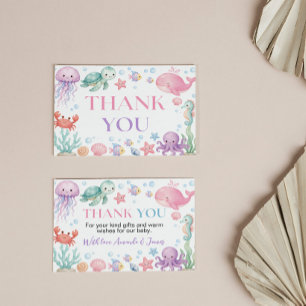 Sea You Soon Baby Shower Thank You Card