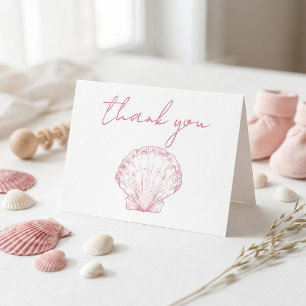 Sea You Soon Baby Shower Thank You Card