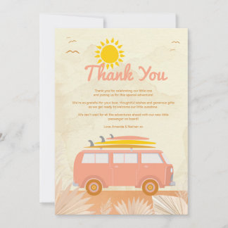 Sea You Soon Baby Thank You Card | Coastal Boho