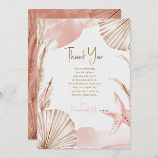 Sea You Soon Baby Thank You Card | Coastal Boho