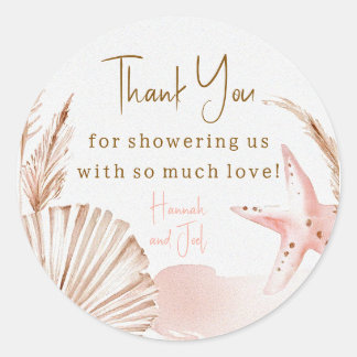 Sea You Soon Baby Thank You Favour Sticker