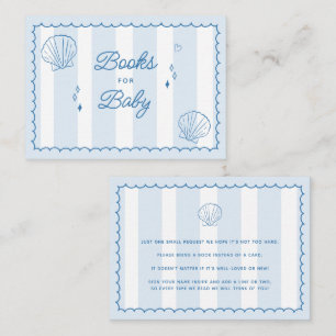 Sea You Soon Hand Drawn Baby Shower Books for Baby Enclosure Card