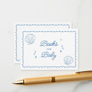 Sea You Soon Hand Drawn Baby Shower Books for Baby Enclosure Card