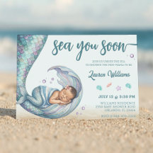 Sea You Soon Mermaid Baby Shower