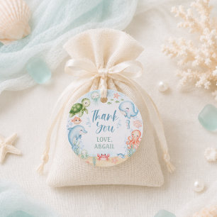 Sea You Soon Ocean Baby Shower Gift Favour Tags