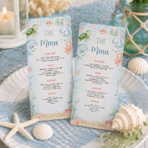 Sea You Soon Ocean Baby Shower Menu