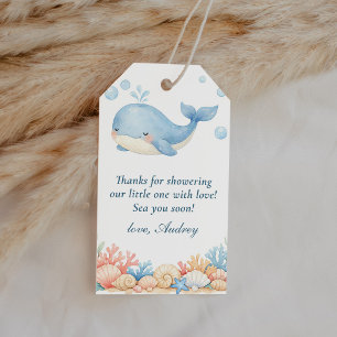 Sea You Soon Ocean Baby Shower Thank You Favour Gift Tags