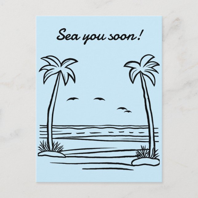 Sea You Soon! Postcard (Front)