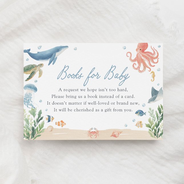 Sea You Soon Under the Sea Books for Baby Enclosure Card (Creator Uploaded)