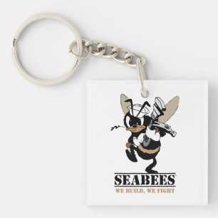 Seabees We build We Fight Key Chain