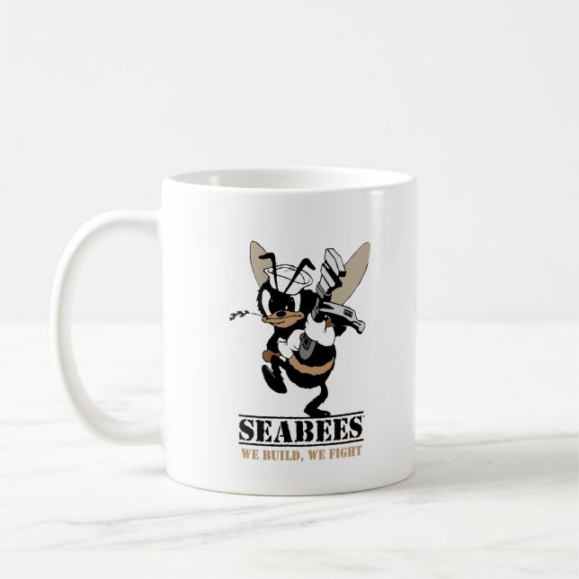 Seabees We build We Fight Mug (Left)