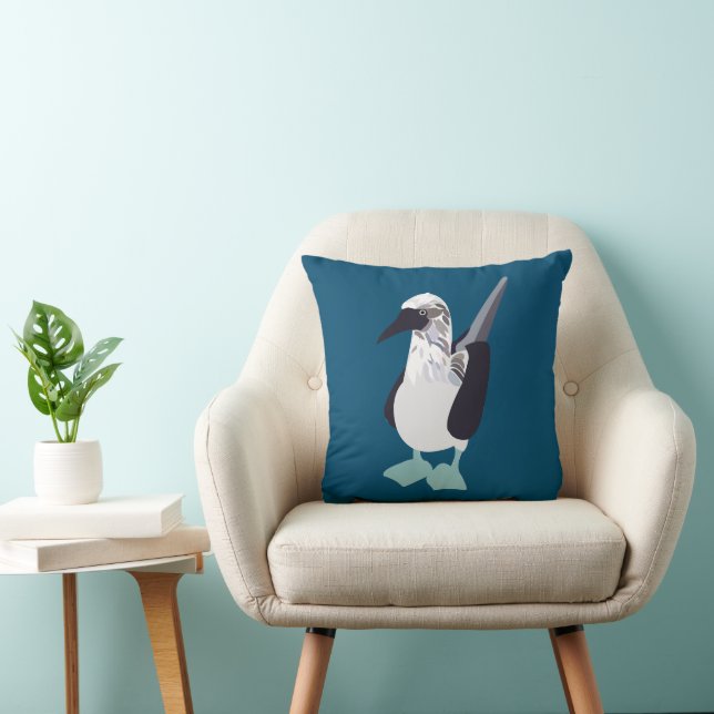 Seabird Blue-Footed Bird Seabird Cushion (Chair)