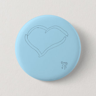 Seabirds Drawing 6 Cm Round Badge