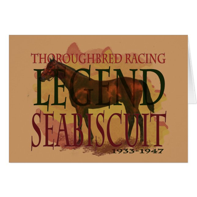 Seabiscuit - Thoroughbred Racing Legend (Front Horizontal)