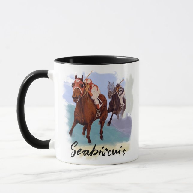 “Seabiscuit” vs War Admiral  - Personalise Your Mug (Left)