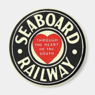 Seaboard Air Line Railway Heart Logo Magnet