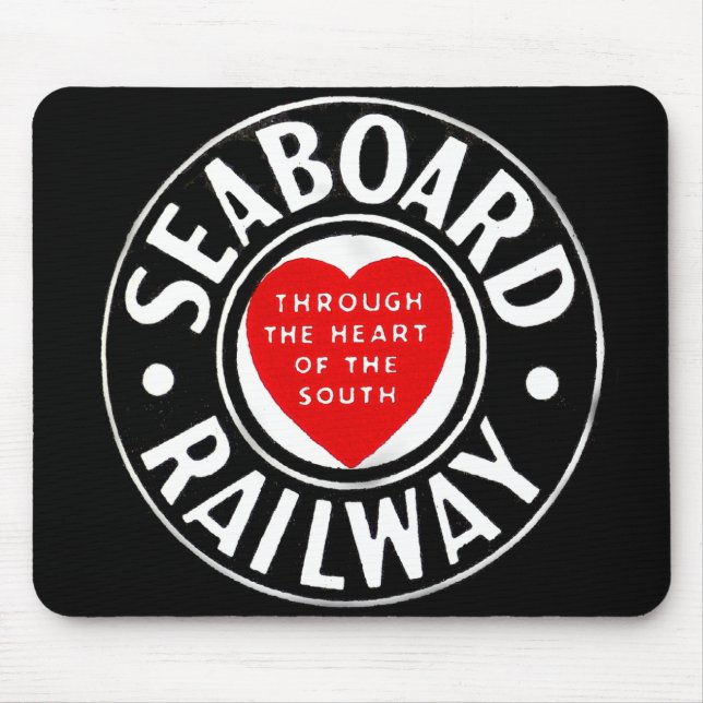 Seaboard Air Line Railway Heart Logo Mouse Mat (Front)