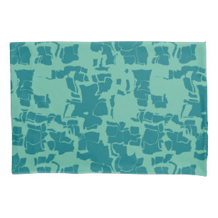 Seabolt Blue Abstract Pillowcase