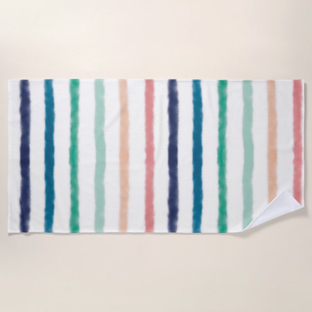 Seabreeze Stripes Beach Towel (Front)