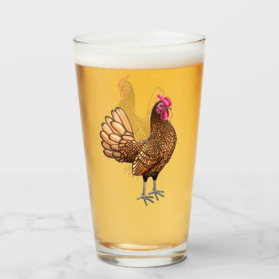 Seabright Bantam Chicken Glass Tumbler