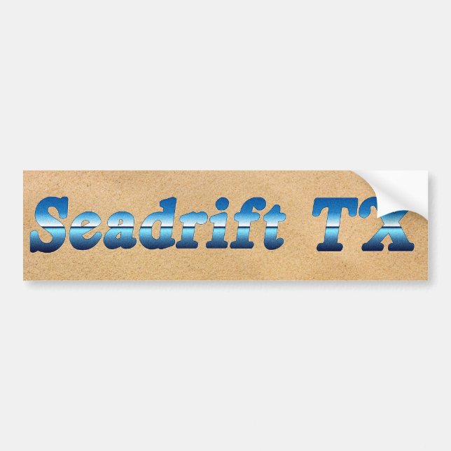Seadrift Texas Bumper Sticker (Front)