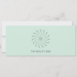 Seafoam Abstract Flower Elegant Gift Certificate