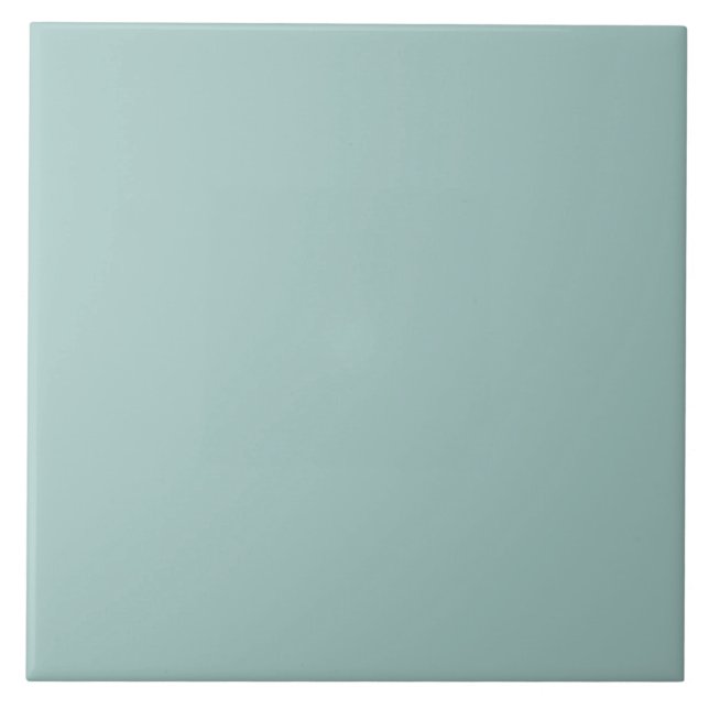 Seafoam Blue Fashion Colour Trend 2014 Custom Tile (Front)