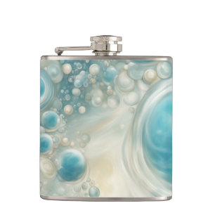 Seafoam Bubbles Hip Flask