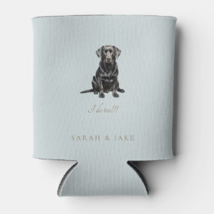 Seafoam Custom Pet Wedding Napkins Can Cooler