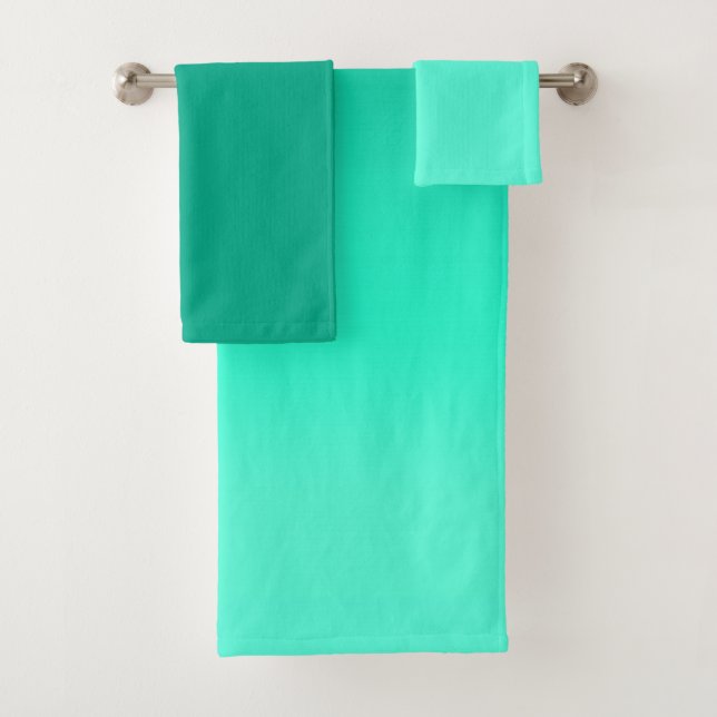 Seafoam Fade  Bath Towel Set (Insitu)