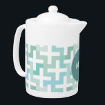 Seafoam Green Geometric<br><div class="desc">Stylish and trendy modern geometric  pattern. Shown here in shades of seafoam green for that totally Chic look</div>