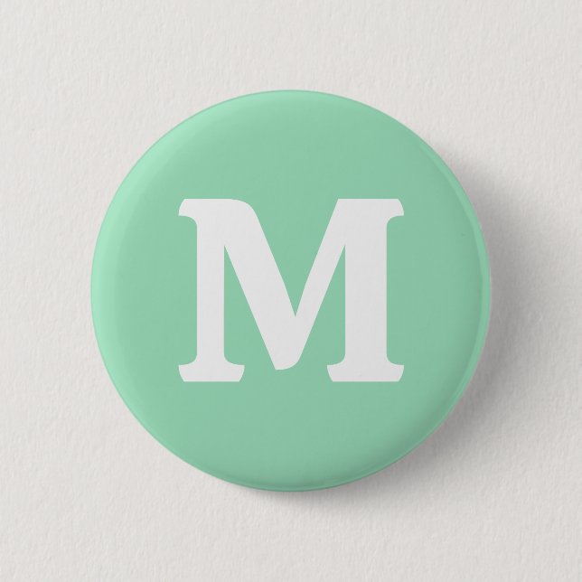 Seafoam Green Solid Colour 6 Cm Round Badge (Front)