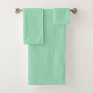 Seafoam Green Solid Colour Bath Towel Set