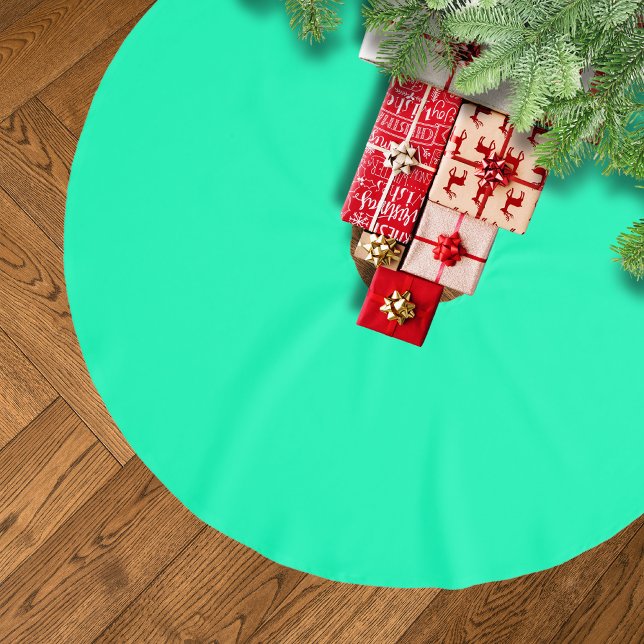 Seafoam Green Solid Colour | Classic | Elegant Brushed Polyester Tree Skirt (Creator Uploaded)