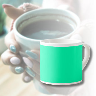 Seafoam Green Solid Colour Classic Elegant Espresso Cup