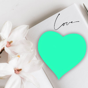 Seafoam Green Solid Colour Classic Elegant Square Sticker