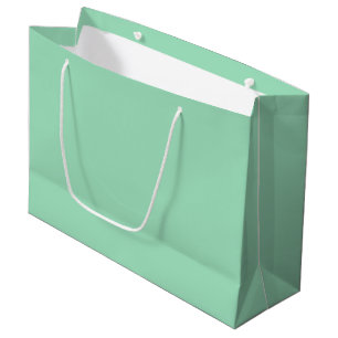 Seafoam Green Solid Colour Large Gift Bag