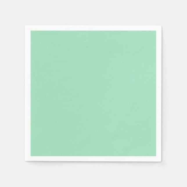 Seafoam Green Solid Colour Napkin (Front)