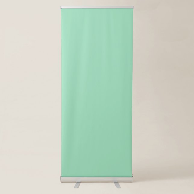 Seafoam Green Solid Colour Retractable Banner (Front)