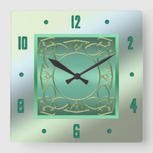 Seafoam Green Wall Clock