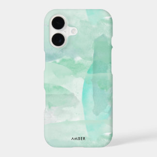 Seafoam Green Watercolor - Add Your Name