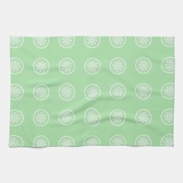 Seafoam Mandala Tea Towel (Horizontal)
