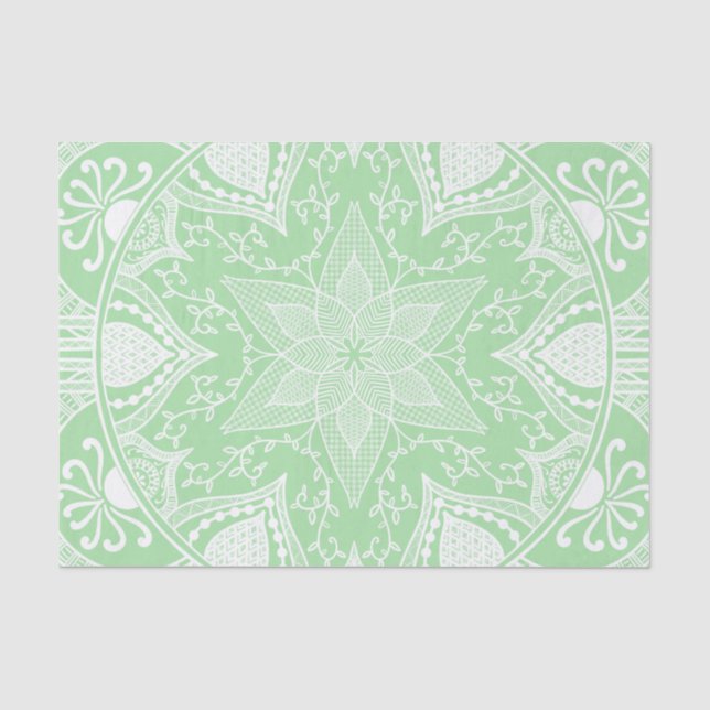 Seafoam Mandala Tissue Paper (Front)