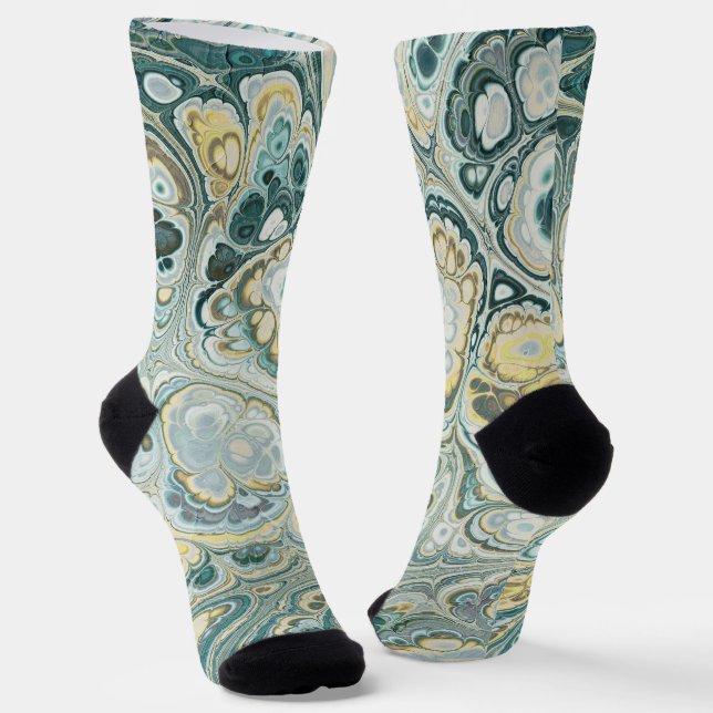 Seafoam Marble Harmony Socks (Angled)