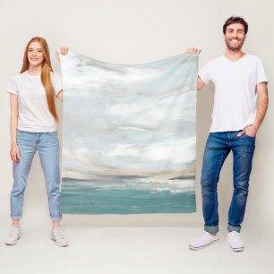 Seafoam Vista Fleece Blanket